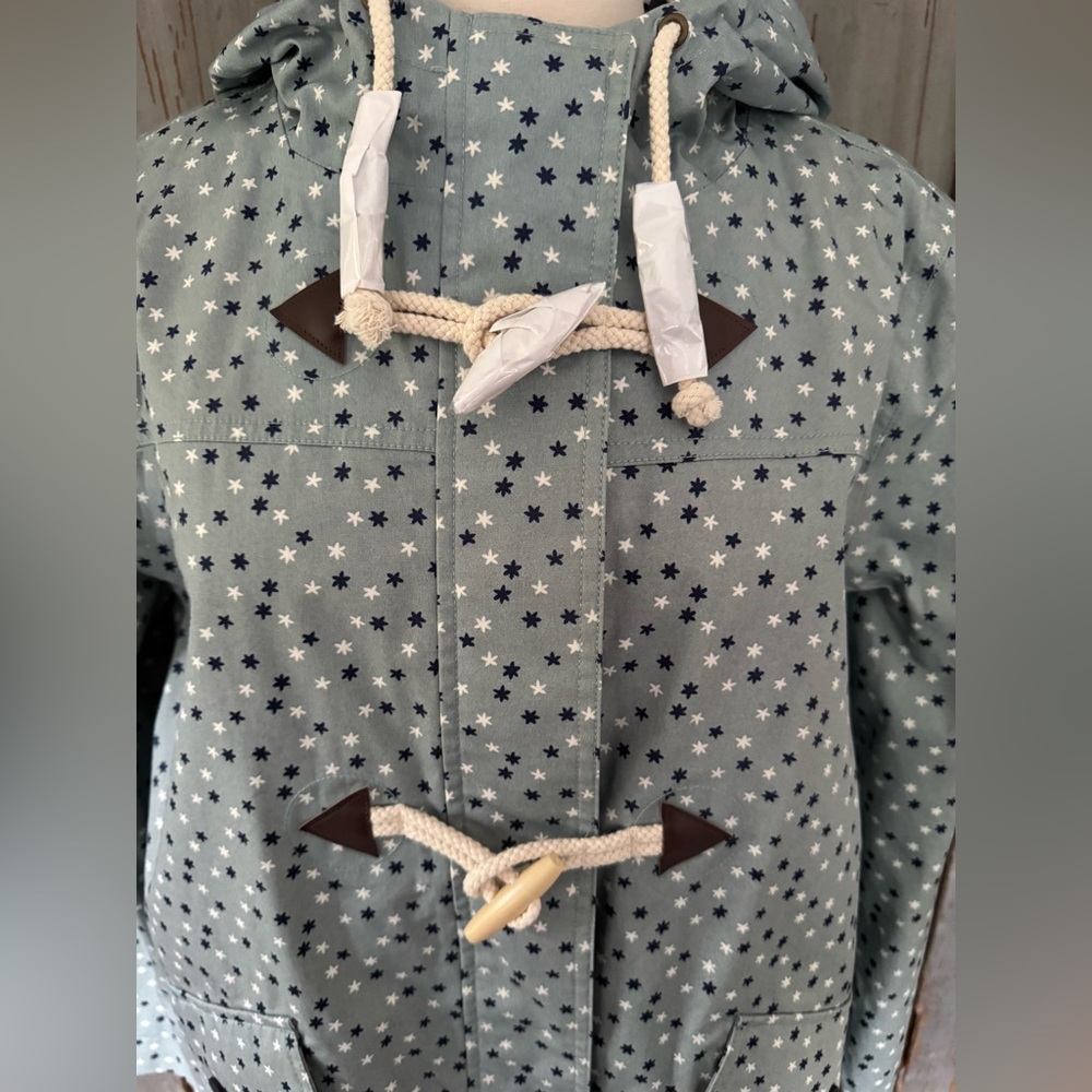Boden Star Patterned Toggle Coat - image 2